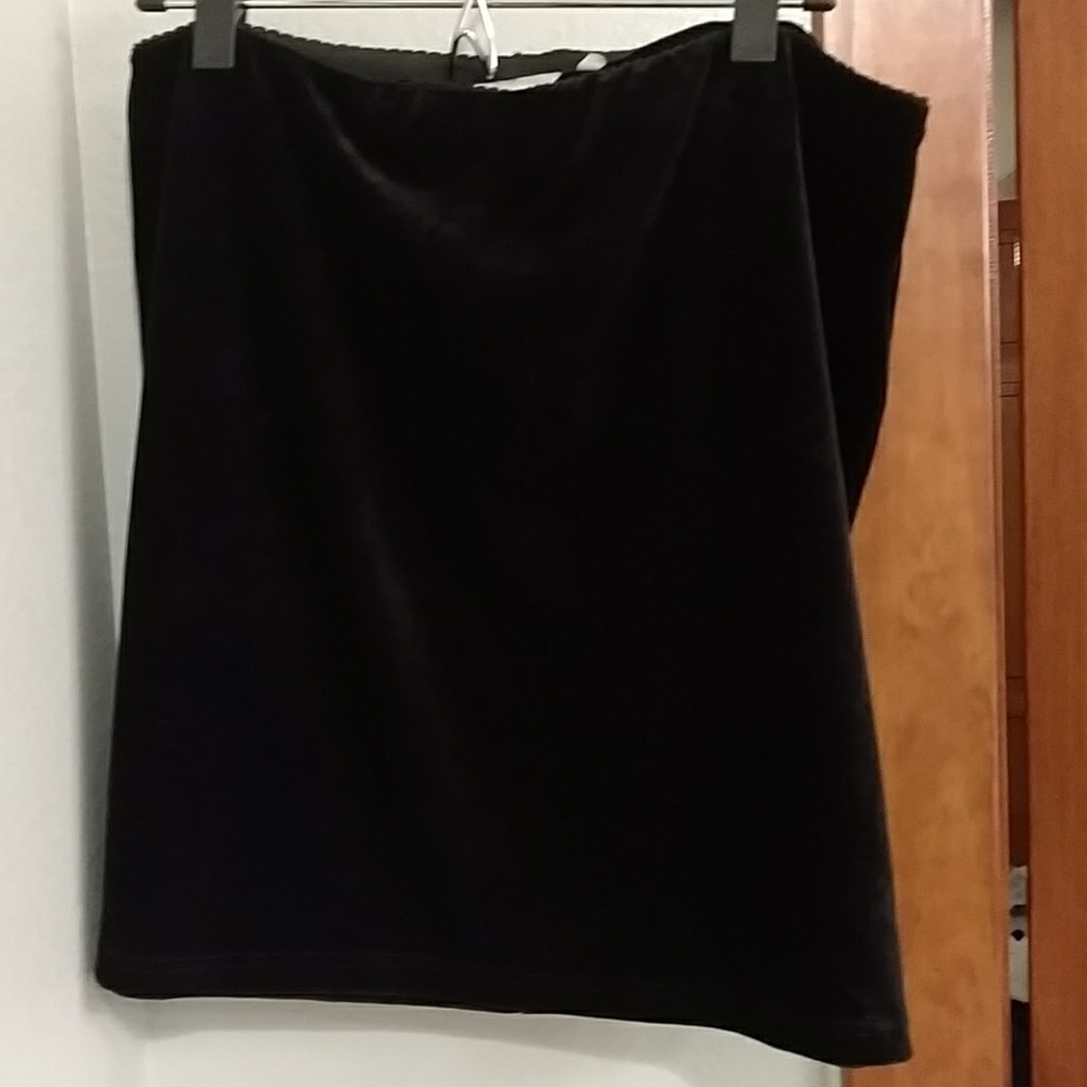 J Crew black velvet mini